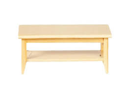 Parker coffee table, light mahogany by madeleine home inc. Dolls House Light Oak Retro Coffee Table With Shelf 1 12 Living Room Furniture Fruugo Ae