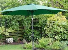 Protection covers for cantilever parasols: Cambridge 2m Crank Tilt Garden Parasol Green