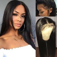 You can wear your hair in virtually any hairstyle but cannot wear your hair up in a high pony tail. Long Straight Full Lace Front Wigs Remy Indian Human Hair Wig Baby Hair Around F Ebay