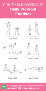 Daily Workout Routines My Visual Workout Created At