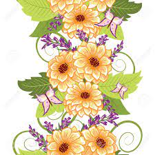 Download floral pattern stock vectors. A Seamless Floral Ornament The Original Design Of The Strip Royalty Free Cliparts Vectors And Stock Illustration Image 97572742