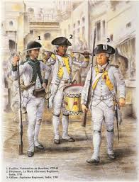 Fuciliere Volontario Dei Borboni Tamburo Del Rgt Tedesco Lemark E Ufficiale Del Rgt American Revolutionary War American Revolution American Military History