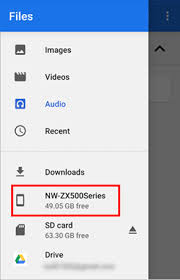 How to move files from internal storage to sd card. Transfer Music Files From Internal Memory To A Microsd Card On The Nw A100 Zx500 Series Walkman Sony Usa