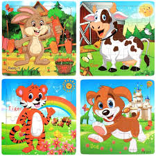 My main complaint about puzzles, in general, is that the boxes seem to collapse and disintegrate no matter what i do! Amazon Com Wooden Jigsaw Puzzles Set For Kids Age 3 5 Year Old 20 Piece Animals Colorful Wooden Puzzles For Toddler Children Learning Educational Puzzles Toys For Boys And Girls 4 Puzzles Toys Games