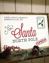 Letter To Santa Wood Framed Sign 18 26 Christmas Signs Wood Wooden Christmas Crafts Christmas Signs