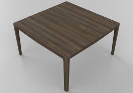 In polypropylene, resin, glass and aluminium. 3d Tables Square Table 140x140x74cm Natuzzi Eros