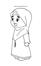 Salah satu hobi dan kesukaan anak ketika masih usia dini adalah mewarnai, karena. Kartun Muslimah Sketsa Kolek Gambar