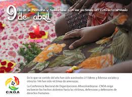 En el reporte del 17 de abril del ministerio de salud se informaron 206 infectados nuevos y se alcanzaron los 153 fallecimientos. 9 De Abril El Dia Nacional De La Memoria Y La Solidaridad Con Las Victimas Del Conflicto Armado Conferencia Nacional De Organizaciones Afrocolombianas