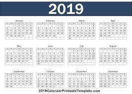 2019 Calendar Https Www 2019calendarprintabletemplate Com