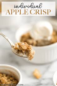 Individual Apple Crisp Recipe In 2020 Individual Apple Crisp Recipe Apple Crisp Crisp Desserts