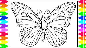 Learn how to draw a butterfly from scratch with this video! How To Draw A Butterfly For Kids Butterfly Drawing For Kids Butterfly Coloring Pages Youtube