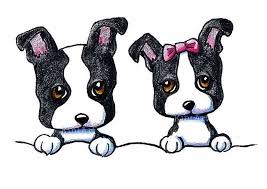 Black And White Boston Terrier Pictures Pocket Boston Babies Dog Breed Art Boston Terrier Painting Cartoon Dog
