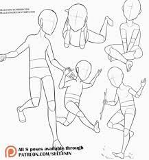 16 Anime Poses Reference Child Baby Drawing Drawing Reference Drawing Poses Learn how to draw anime body templates for pictures using these outlines or print just for coloring. 16 anime poses reference child baby