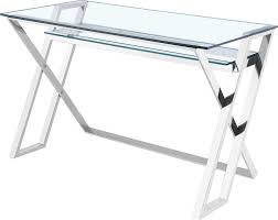 Tischleuchte kors k phantasiemuster diffusor aus glas. Leonique Schreibtisch Harvey Edle Kombi Aus Chrom Und Glas Auch Als Schminktisch Oder Konsolentisch Geeignet Online Kaufen Otto