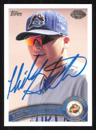 NICHOLAS STRUCK Autograph Baseball card auto CHICAGO CUBS