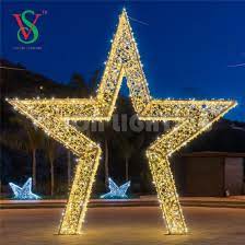 Giant outdoor ball ornament 33.5 striped gold/silver. China Outdoor Commercial Christmas Decorations Led 3d Large Star Motif Lights China Christmas Light Christmas Decoration