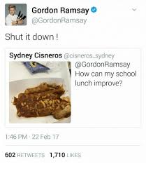 If you're not a fan of mushrooms and/or peppers leave them out. 25 Best Memes About Gordon Ramsays Lamb Sauce Gordon Ramsays Lamb Sauce Memes