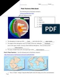 A brief tutorial to help you get the most out of. Plate Tectonics Web Quest Student Plate Tectonics Crust Geology