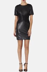 Topshop Lace Trim Faux Leather Dress Available At Nordstrom Love Faux Leather Dress Leather Fashion Fashion