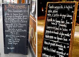 French Chalkboard Menus Three Little Words French Font Chalkboard French Bistro Kitchen