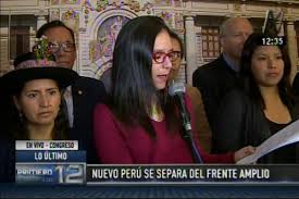Así como articulos de oponión de varios frenteamplistas. Frente Amplio Se Divide En El Congreso Con La Salida De Congresistas Del Nuevo Peru Peru Gestion