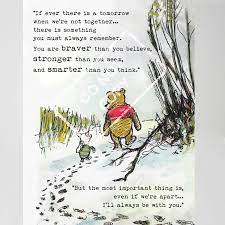 Be aware of me always, adore me, make every act an offering to me, and you shall come to me Winnie The Pooh Print Promise Me You Ll Always Remember Quote Wall Art M L Ebay
