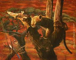 Evil Omen By Aldembutcher On Deviantart Leopard Africa Art Animal Art Desert Animals