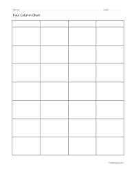 four column chart with rows for note taking and sequencing