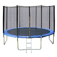 The stakes attach easily to your trampoline at the base of each leg by hammering the flat welded surface into the ground with a rubber mallet. Giantex Trampoline Combo Bounce Jump Safety Enclosure Net Import It All