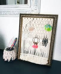 Porte Bijoux Range Bijou Organisateur Boucles D Oreilles En Macrame Cadre Baroque Decoration Macrame Boucles D Oreilles En Macrame Porte Bijoux Cadre Baroque