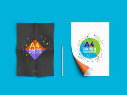 A4 Presentation Paper Mockup Paper Mockup Design Mockup Free Poster Mockup
