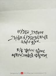 쓸쓸한 사랑 명언을 캘리그라피로 써봤습니다 네이버 블로그 영감을 주는 인용구 명언 사랑에 관한 인용구