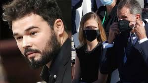 La burla de Gabriel Rufián al gesto de la princesa Leonor que se le ha  vuelto en contra