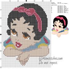 Baby Princess Snow White Disney Free Cross Stitch Pattern