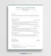 This cv template gets the perfect mix of colors and formatting to add more visual interest into your document. Free Word Resume Templates Free Microsoft Word Cv Templates
