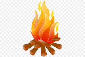 Campfire Cartoon Clipart Campfire Fire Orange Transparent Clip Art Fading camping campfire with firewood cartoon vector illustration isolated.