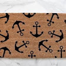 H&w resin anchor figurine 8.5h, nautical décor, anchor model statue ornament for home garden bar, indoor outdoor tabletop decoration, antique boat anchor mediterranean style home desktop decoration. Anchor Doormat Cute Doormat Nautical Decor Beach House Doormat Welcome Mat Doormat Cabin Decor Outdoor Rug Summer Doormat Anchor Schooner Chandlery
