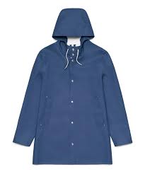 stutterheim stockholm basic raincoat indigo