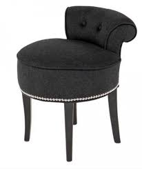 Carried through from 18th century aristocracy, it's a space for getting ready for your biggest ghost transparent vanity chair with arms: Casa Padrino Design Stool Chair Made Of Solid Oak Dark Grey Black Chesterfield Colonial Style Shabby Cottage Baroque Dressing Table Chair Furniture