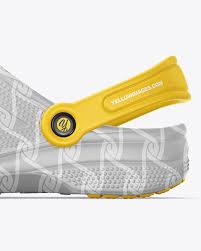 Download Clog Mockup In Apparel Mockups On Yellow Images Object Mockups PSD Mockup Templates