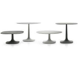 Round patio coffee tables pair especially well with sectional sofas or furniture styled in a circle around the table that mirrors its shape. B B Italia Fiore Outdoor Coffee Table Round Top Chaplins