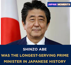 Aged 67, Shinzo Abe was the longest-serving prime minister in Japanese  history. He was in office in total of almost 8 years. He is widely  considered to be one of the most