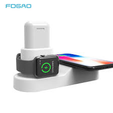 Sale Fdgao Wireless Charger For Iphone 8 X Xs Max Fast Qi Wireless Pad For Apple Watch 2 3 For A Wireless Charger Iphone Apple Watch Iphone Apple Watch Charger