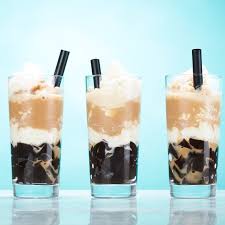 Frozen Iced Coffee With Coffee Jelly Recipe Coffee Jelly Coffee Dessert Iced Coffee