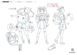 Akio Watanabe Bakemonogatari Character Design Monogatari Series Settei Character Design Character Concept Drawing Inspiration