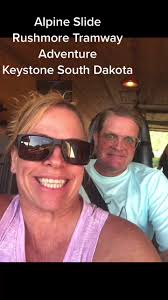 Our first alpine slide experience together. Hilarious!  #rushmoretramwayadventures #blackhillsofsouthdakota #happycamper