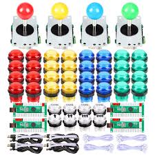 The goal is to make an affordable high quality arcade stick in. Amazon Com Eg Starts 4 Player Classic Diy Arcade Joystick Kit Parts Usb Encoder To Pc Controls Games 4 8 Way Stick 5v Led Illuminated Push Buttons Compatible Video Game Consoles Mame