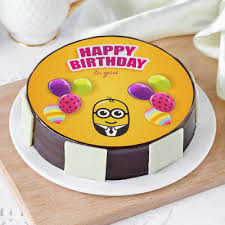 I made them using my alphabet cutters and let them set before painting them in silver and attaching to the cake board. Minion Cakes Minion Birthday Cake Ideas Minion Theme Cakes