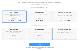 tesla updates model 3 reservation holders with new delivery