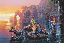 Images 275 183 Kinkade Disney Disney Artwork Peter Pan Mermaids